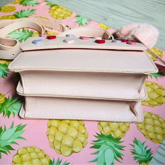 💗🧸 Betsey Johnson Candy Heart Handbag & Gummy Bear Wallet & Heart Charm NWT - Picture 7 of 16